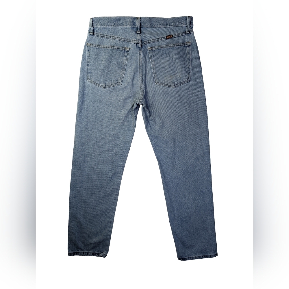 Vintage Rustler Light Wash Jeans | High Rise Straight Leg Western | 32" x 32" - Picture 4 of 8